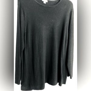 J JILL  Black Comfy Pullover Sweater  Size L